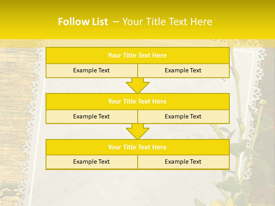 Card Design Wooden PowerPoint Template