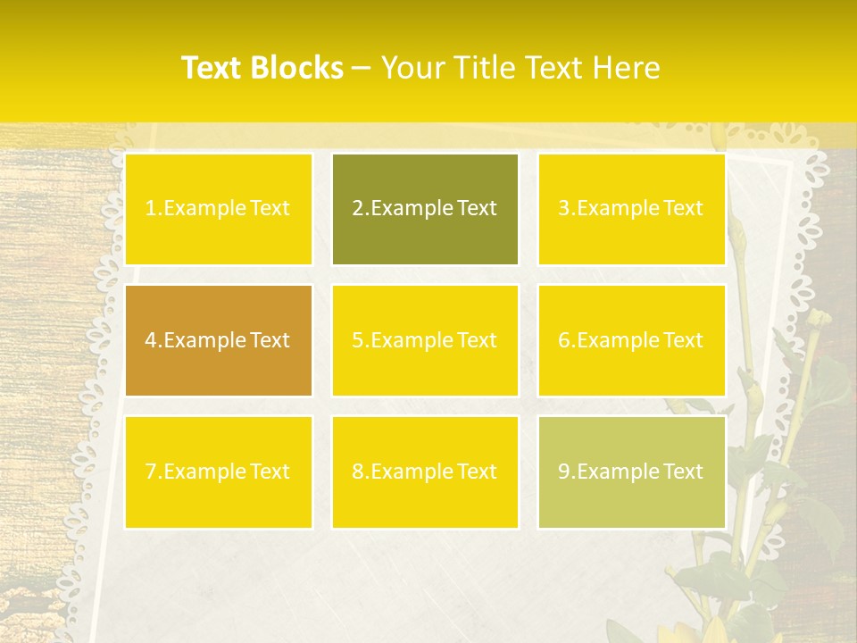 Card Design Wooden PowerPoint Template