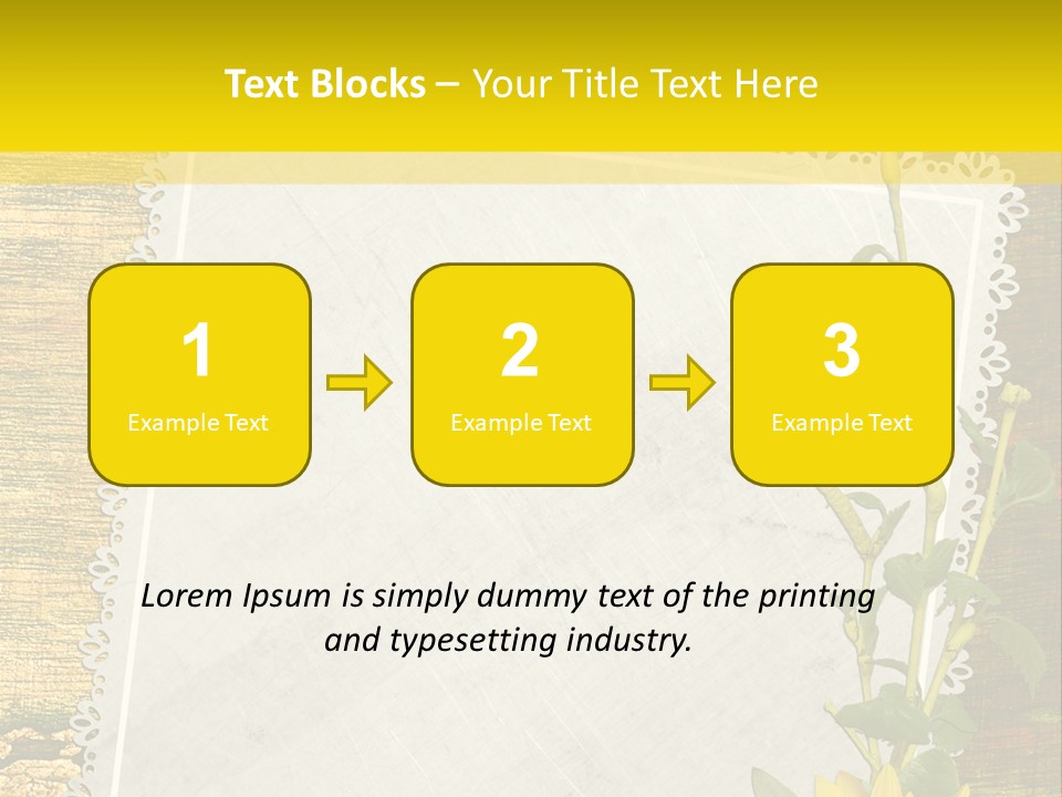 Card Design Wooden PowerPoint Template