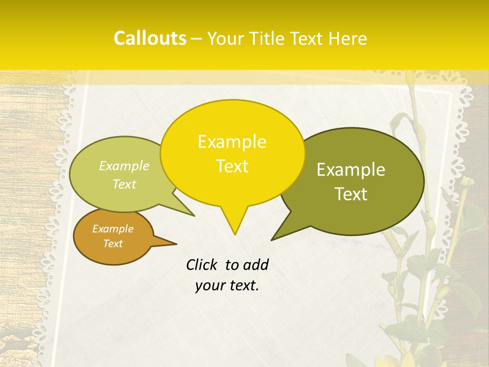 Card Design Wooden PowerPoint Template