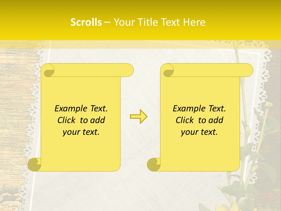 Card Design Wooden PowerPoint Template