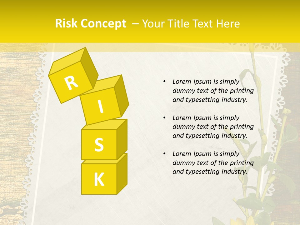 Card Design Wooden PowerPoint Template