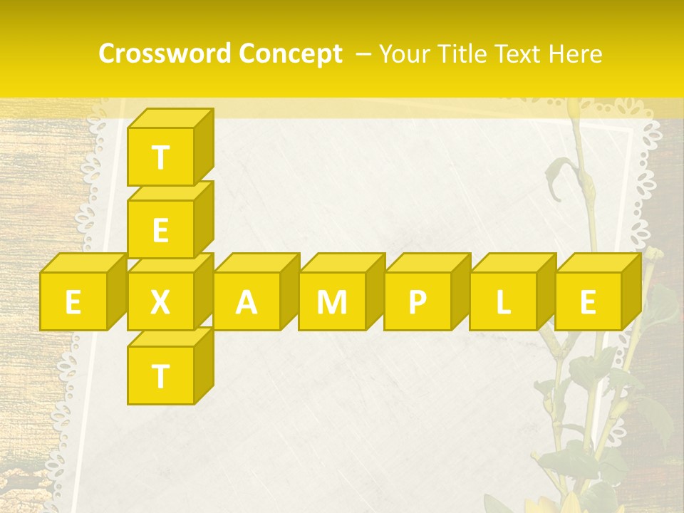 Card Design Wooden PowerPoint Template