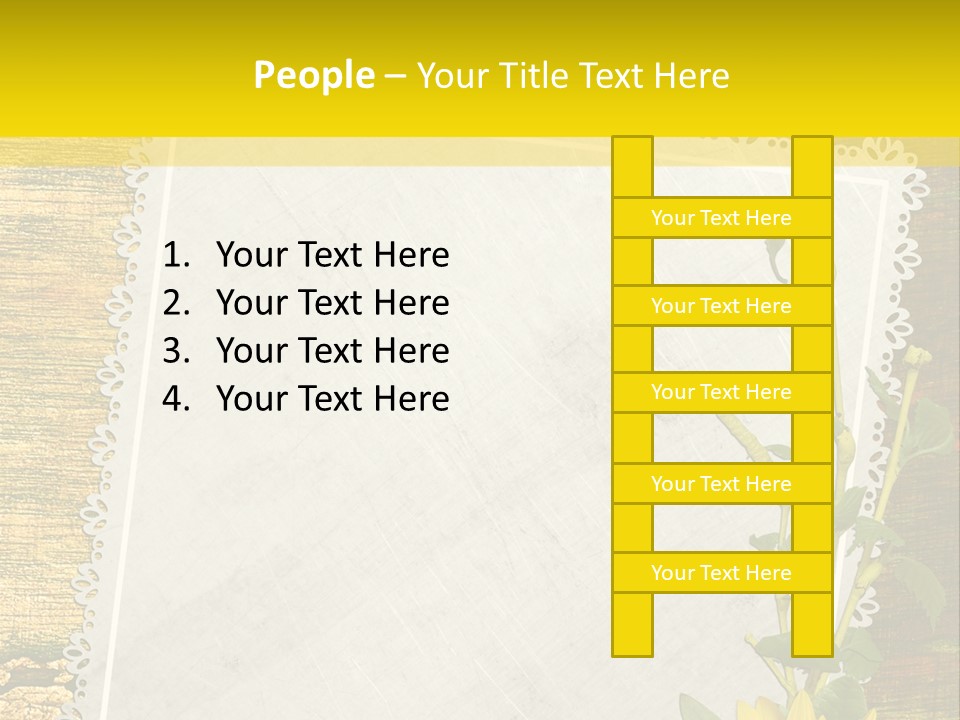 Card Design Wooden PowerPoint Template