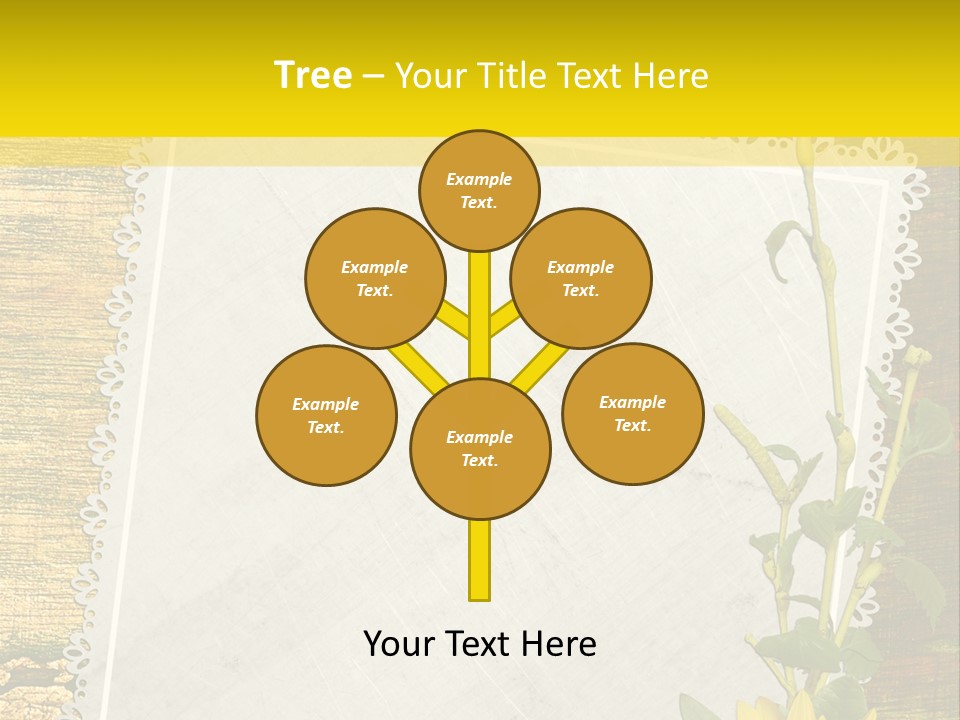 Card Design Wooden PowerPoint Template