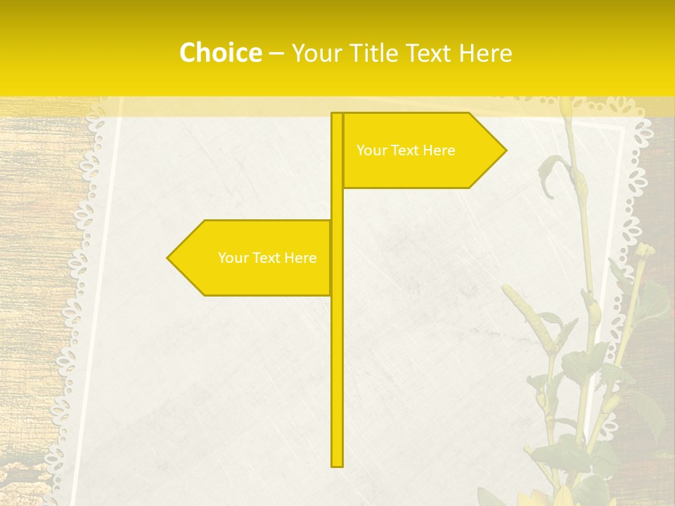 Card Design Wooden PowerPoint Template