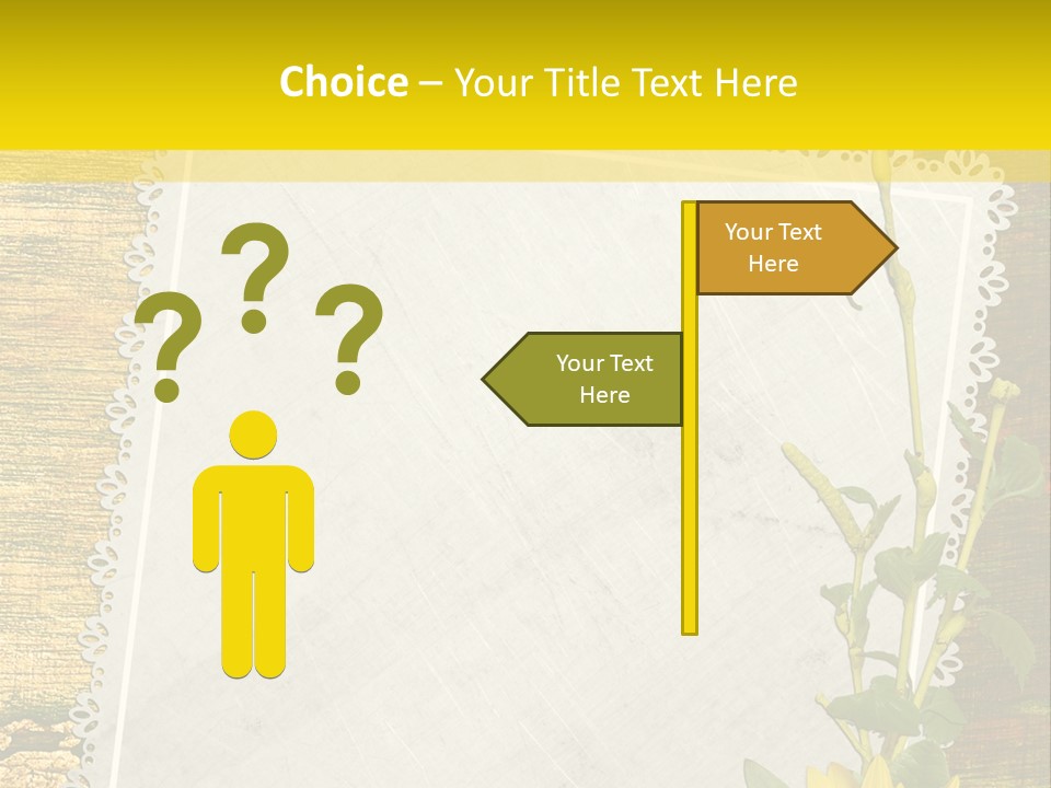 Card Design Wooden PowerPoint Template