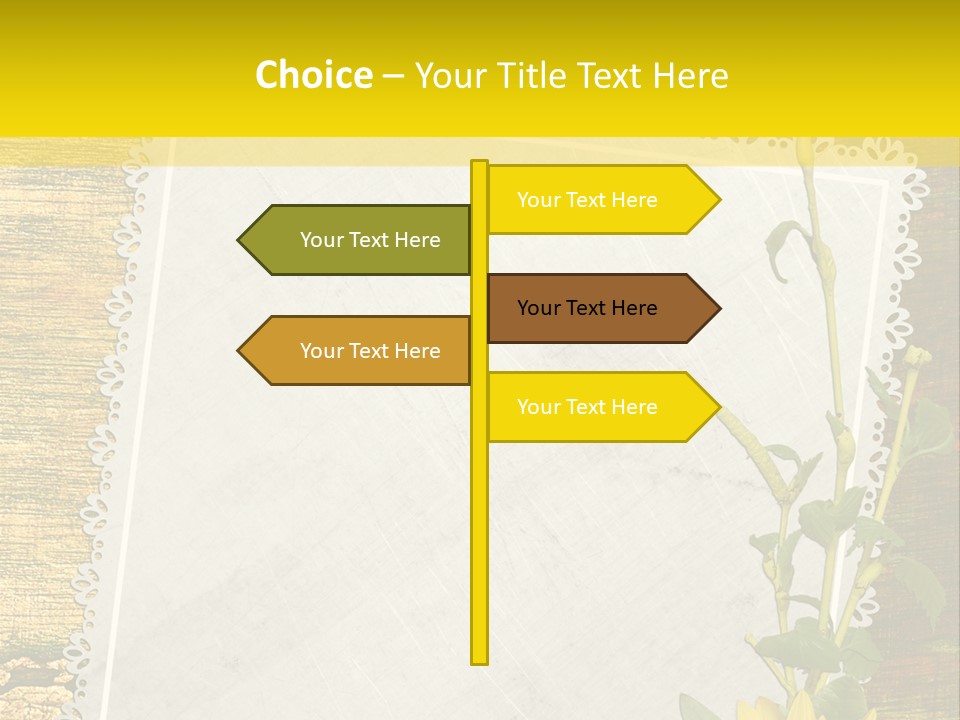 Card Design Wooden PowerPoint Template