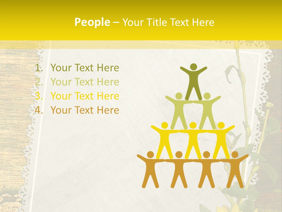 Card Design Wooden PowerPoint Template