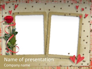 Paper Valentine Day PowerPoint Template