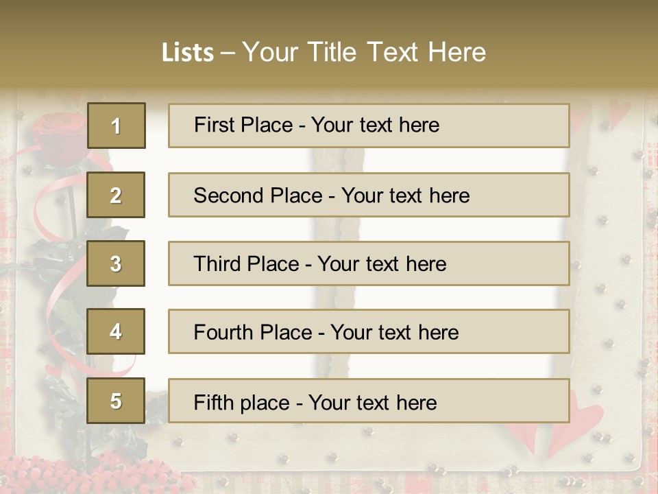 Paper Valentine Day PowerPoint Template