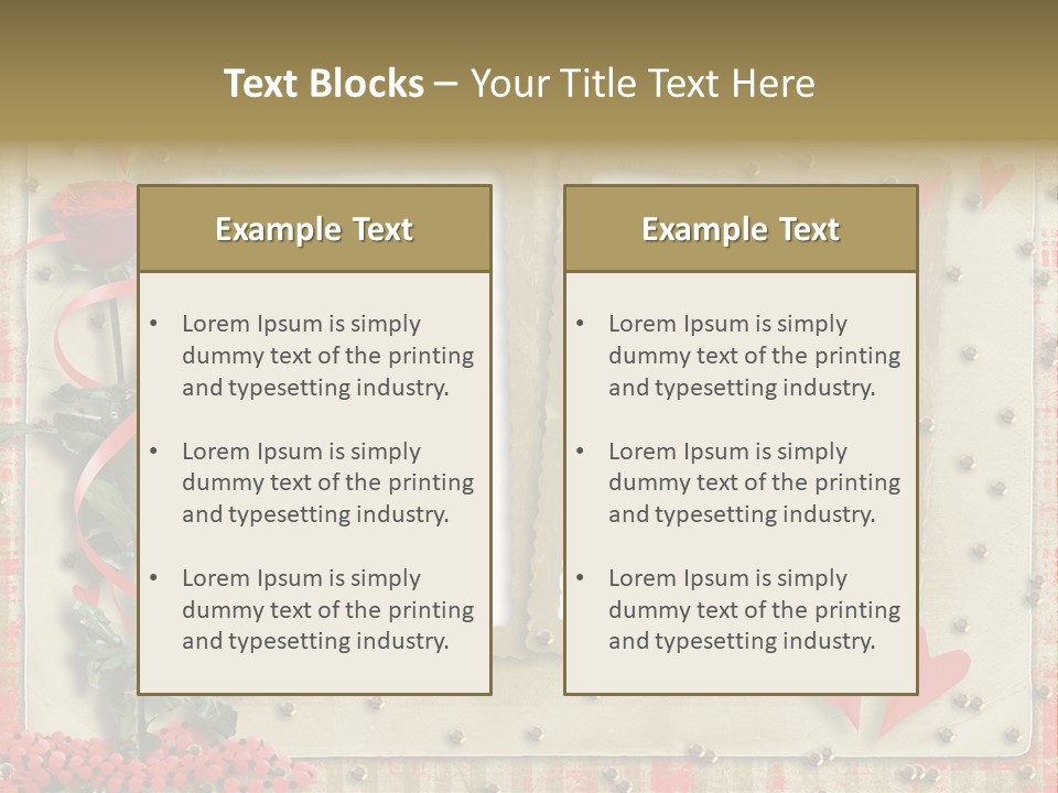 Paper Valentine Day PowerPoint Template
