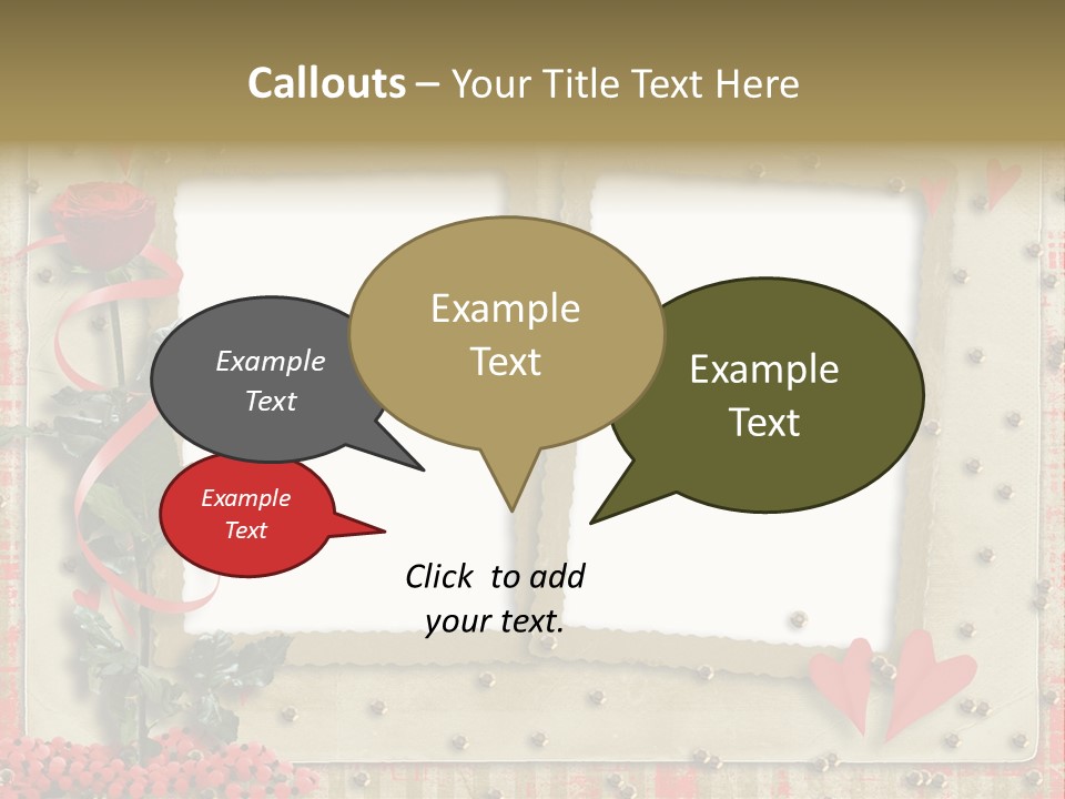 Paper Valentine Day PowerPoint Template