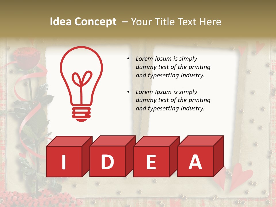 Paper Valentine Day PowerPoint Template