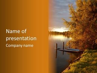 Tramonto Calma Pali PowerPoint Template