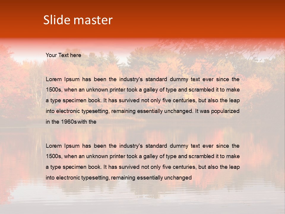 Reflection View Rural PowerPoint Template