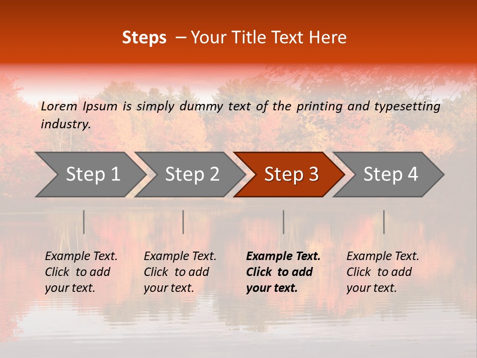 Reflection View Rural PowerPoint Template