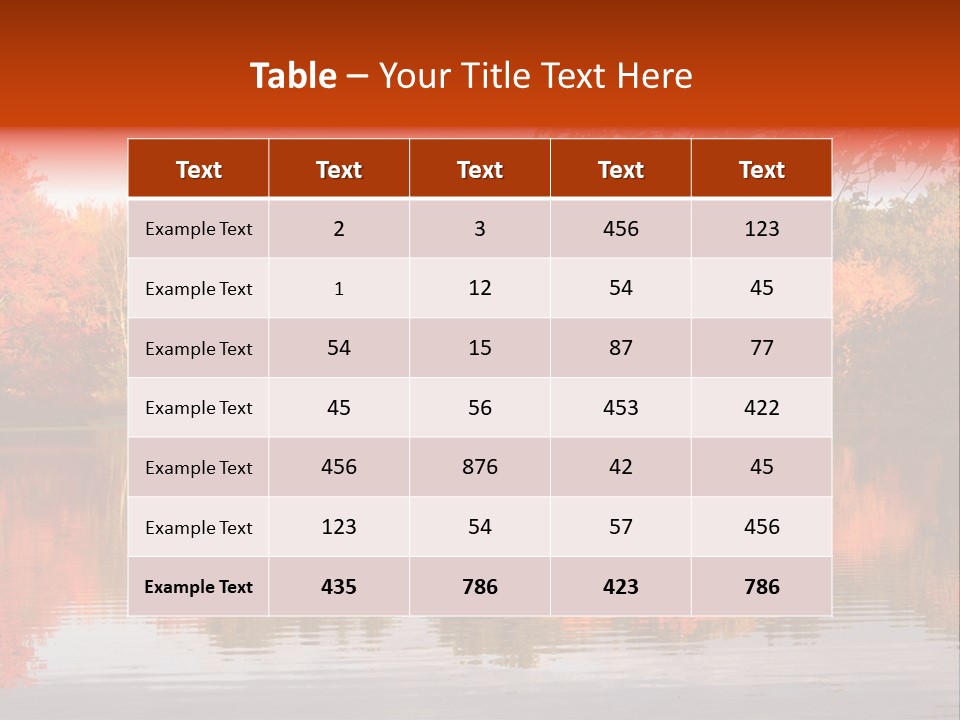 Reflection View Rural PowerPoint Template