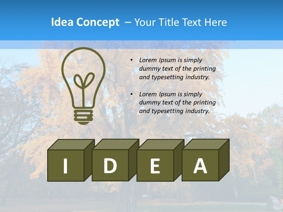 Day Grass Plant PowerPoint Template