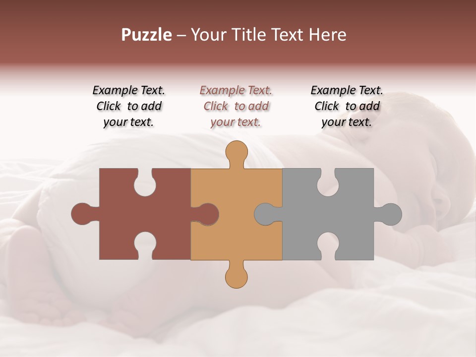 Diaper Portrait Youth PowerPoint Template