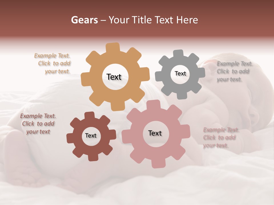 Diaper Portrait Youth PowerPoint Template