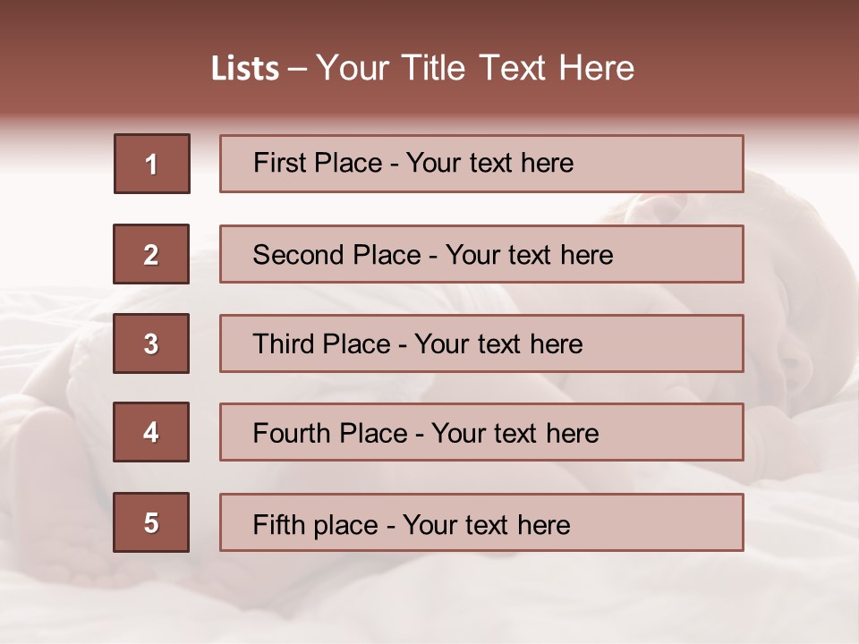 Diaper Portrait Youth PowerPoint Template