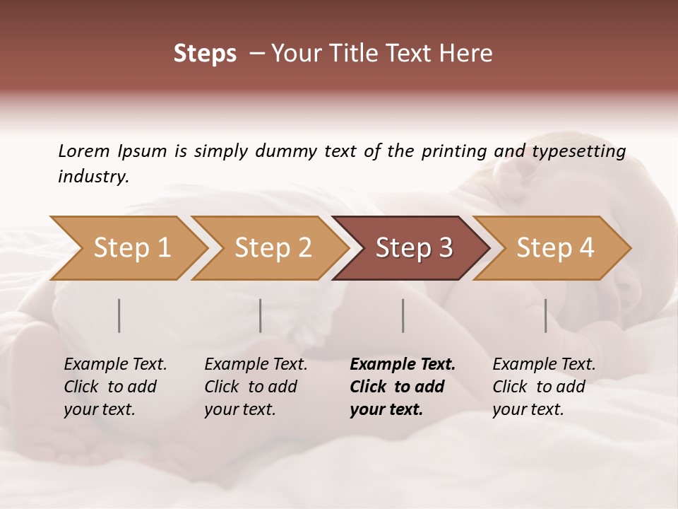 Diaper Portrait Youth PowerPoint Template