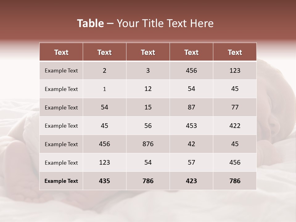 Diaper Portrait Youth PowerPoint Template