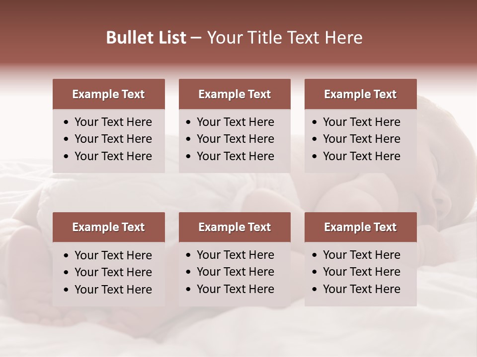 Diaper Portrait Youth PowerPoint Template