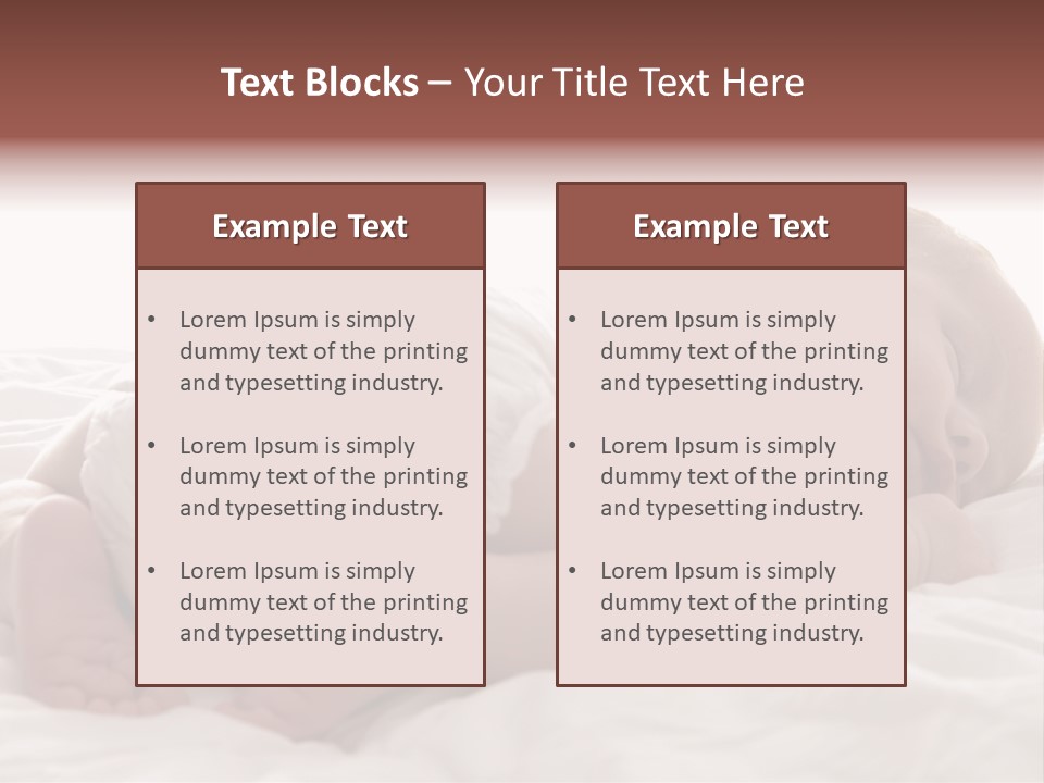 Diaper Portrait Youth PowerPoint Template