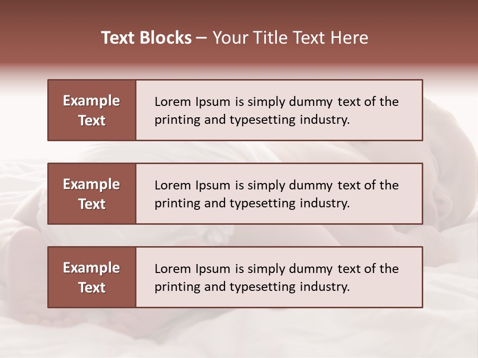 Diaper Portrait Youth PowerPoint Template