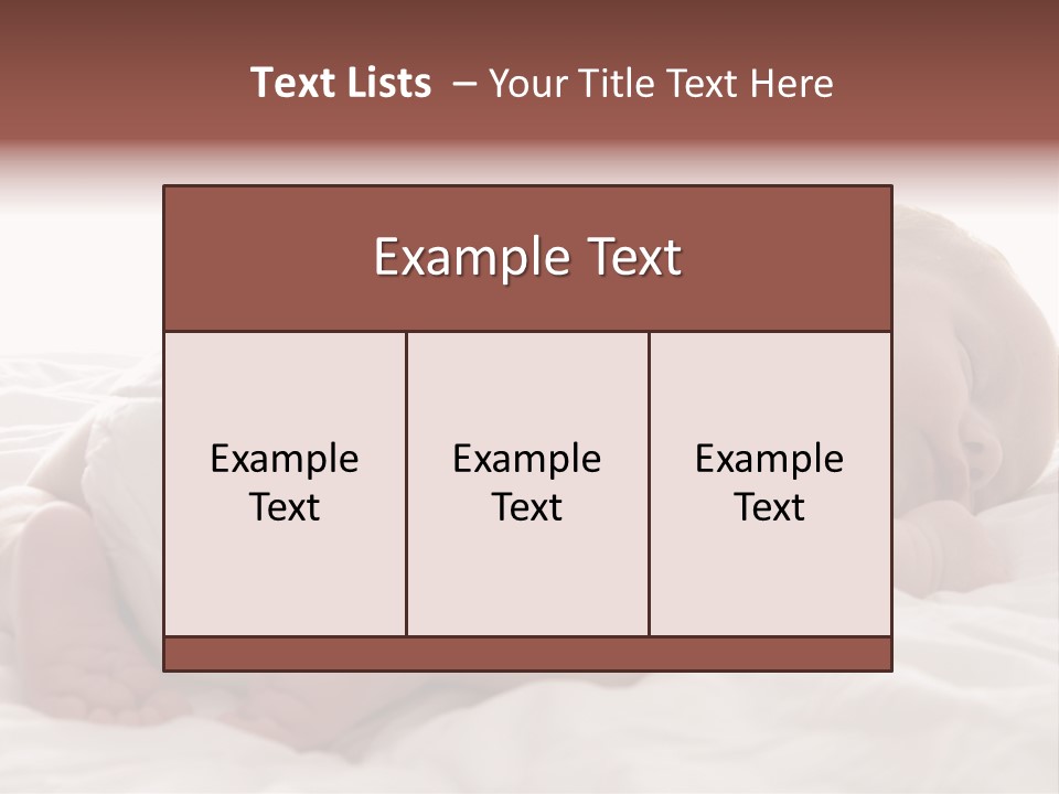 Diaper Portrait Youth PowerPoint Template
