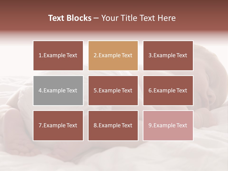 Diaper Portrait Youth PowerPoint Template