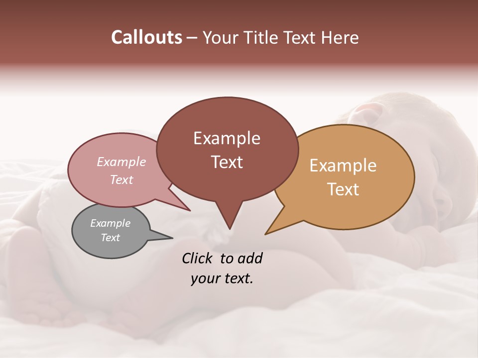 Diaper Portrait Youth PowerPoint Template