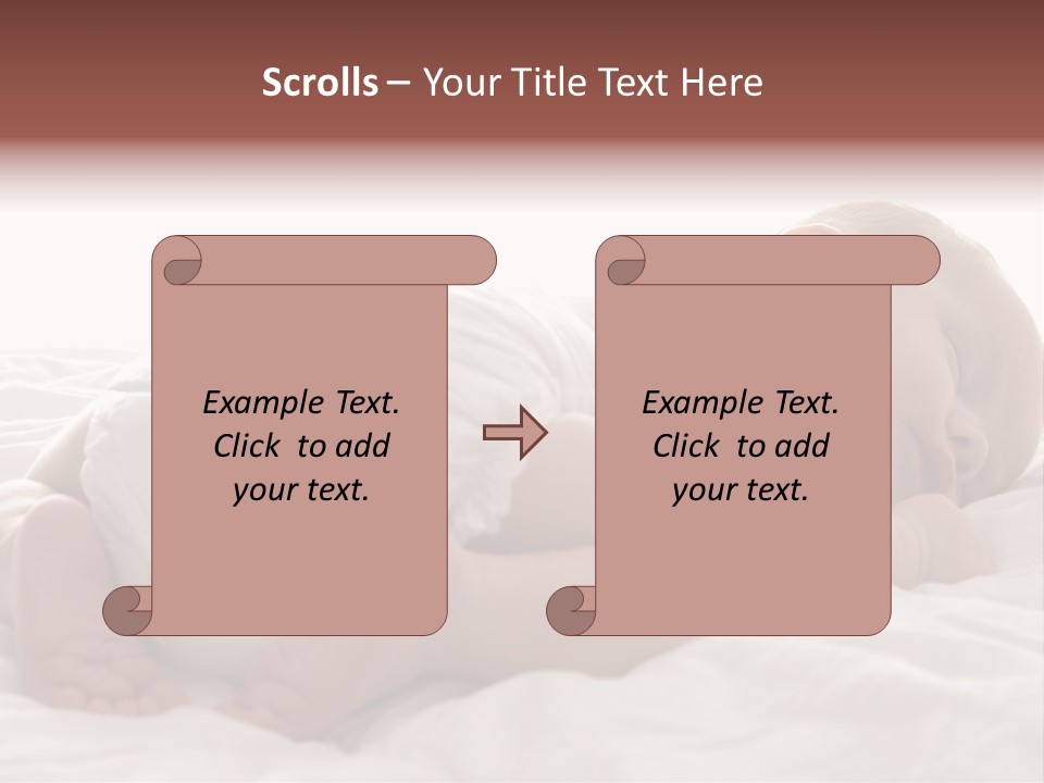 Diaper Portrait Youth PowerPoint Template