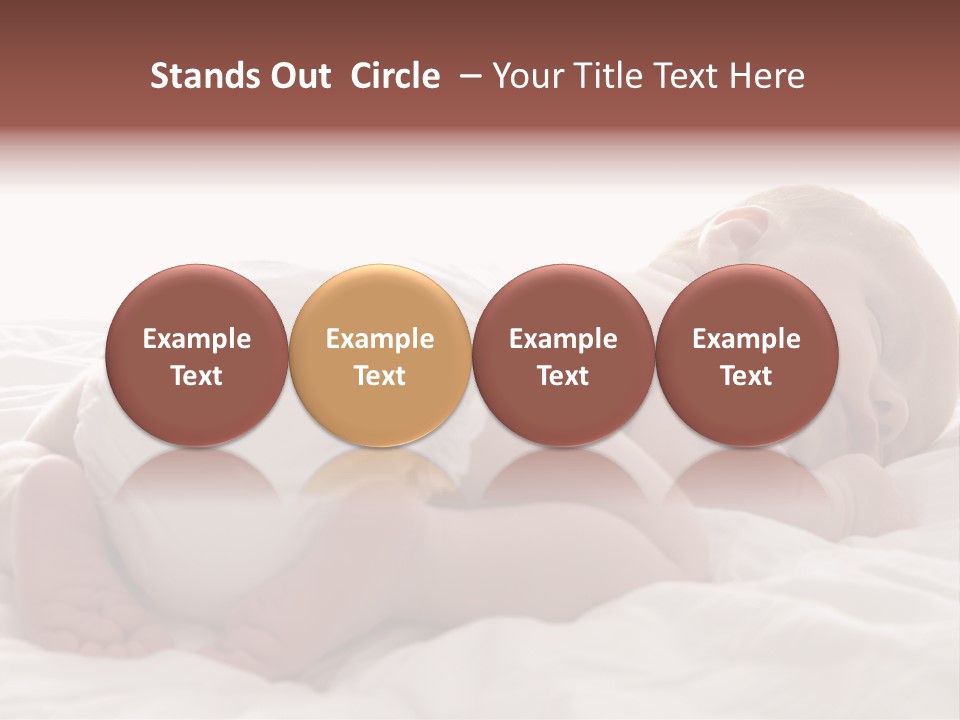 Diaper Portrait Youth PowerPoint Template