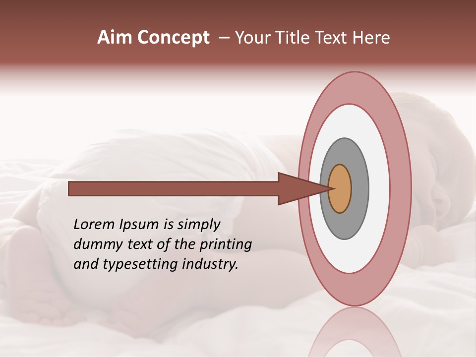 Diaper Portrait Youth PowerPoint Template