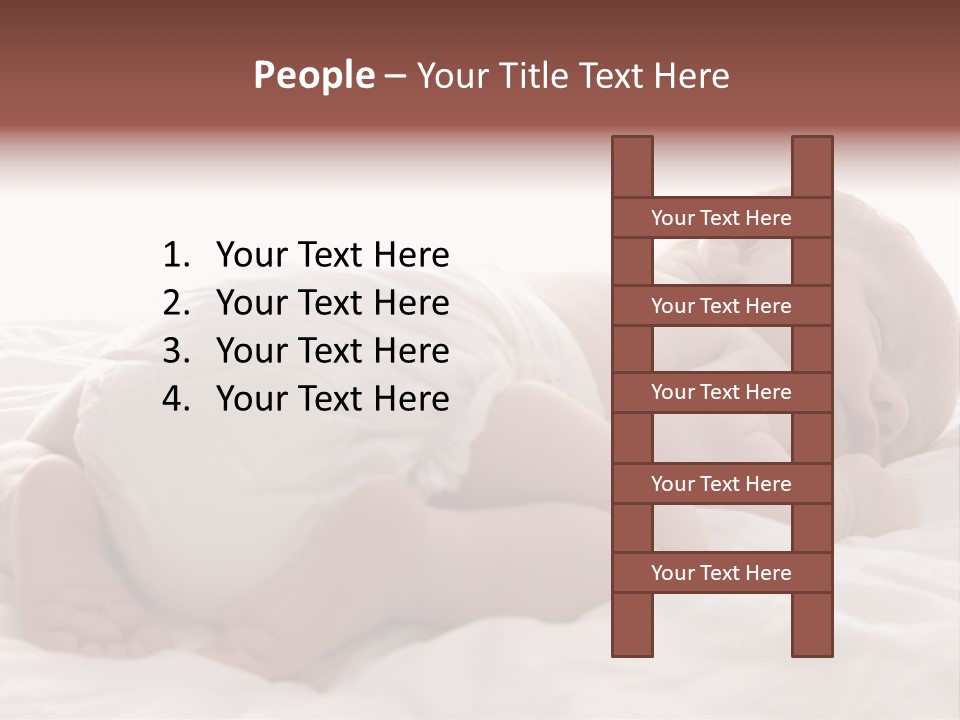 Diaper Portrait Youth PowerPoint Template