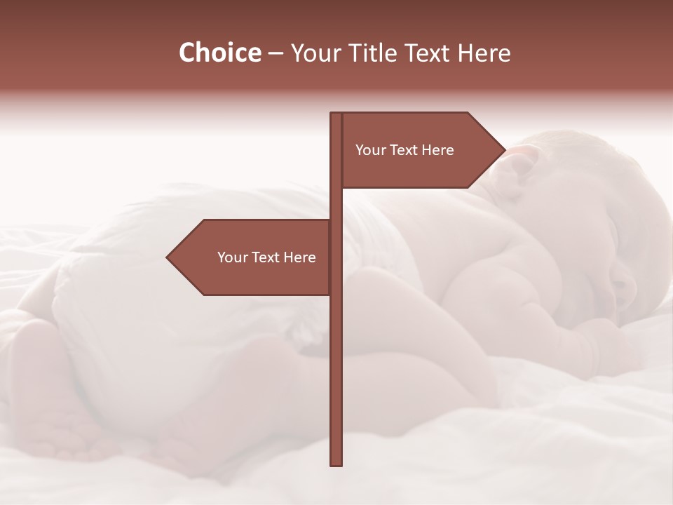 Diaper Portrait Youth PowerPoint Template