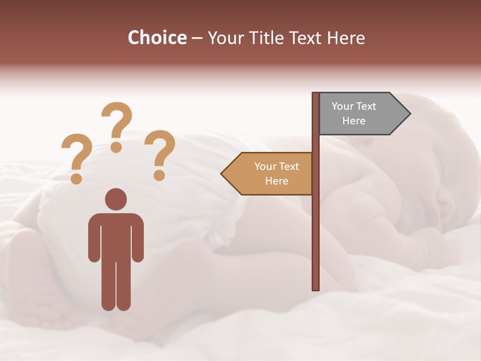 Diaper Portrait Youth PowerPoint Template