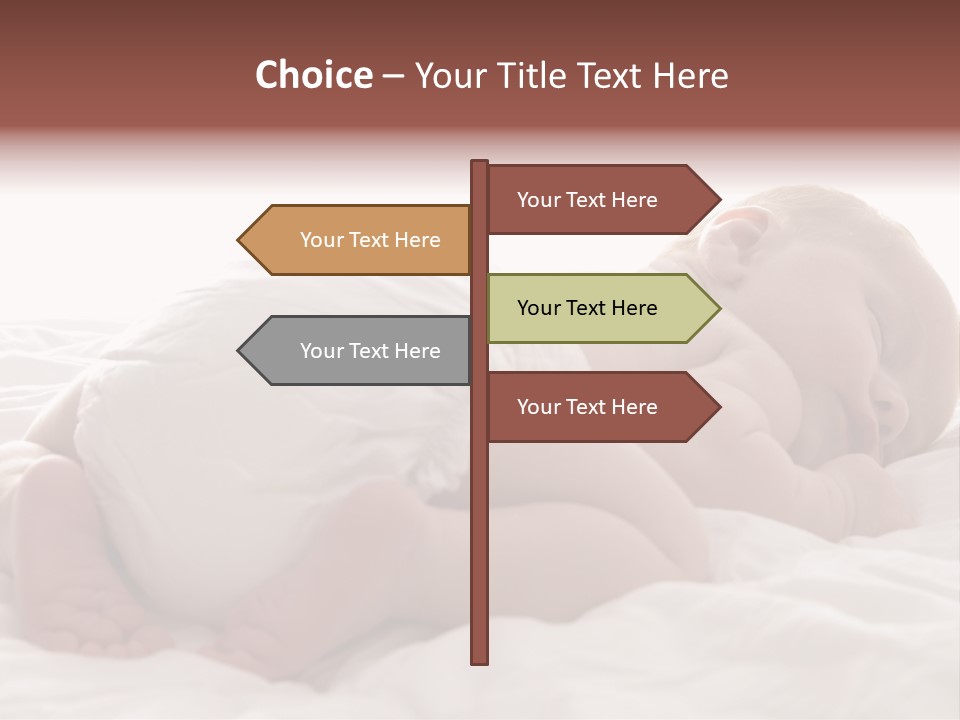 Diaper Portrait Youth PowerPoint Template