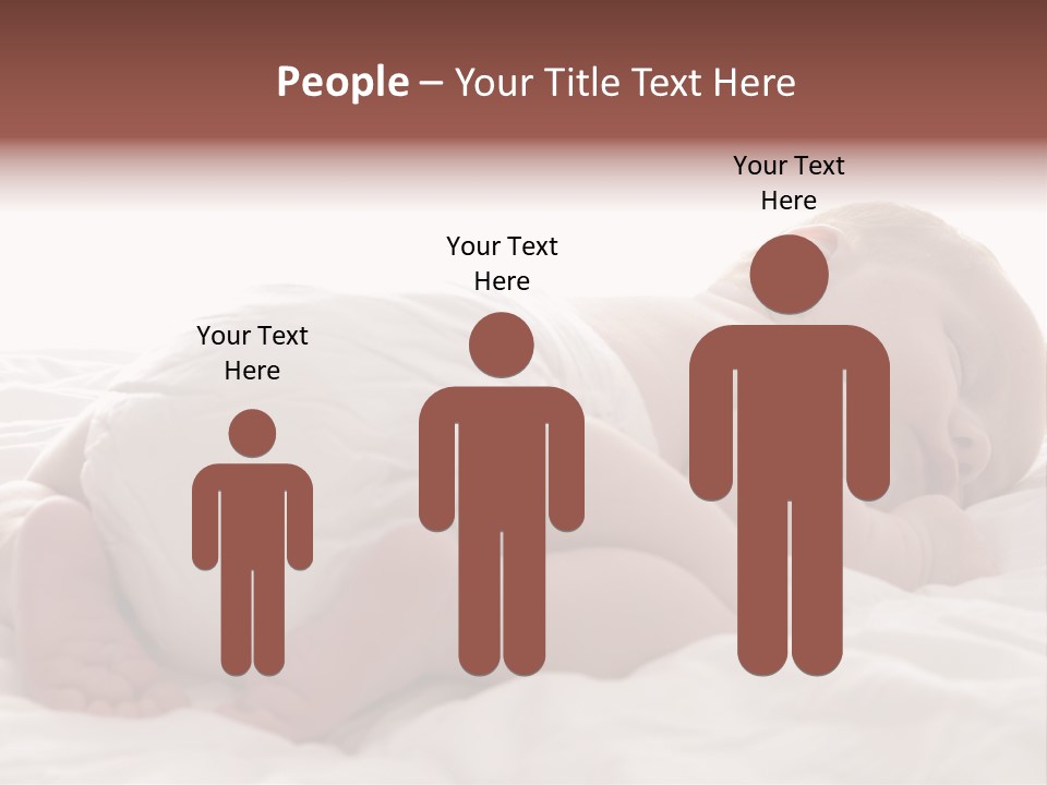 Diaper Portrait Youth PowerPoint Template