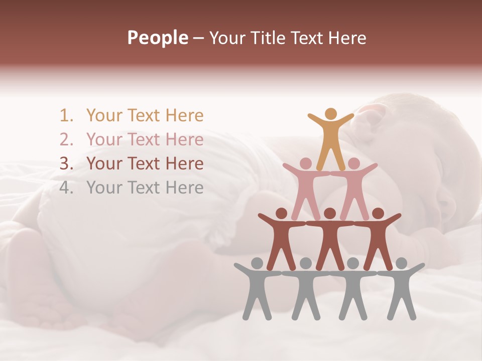 Diaper Portrait Youth PowerPoint Template