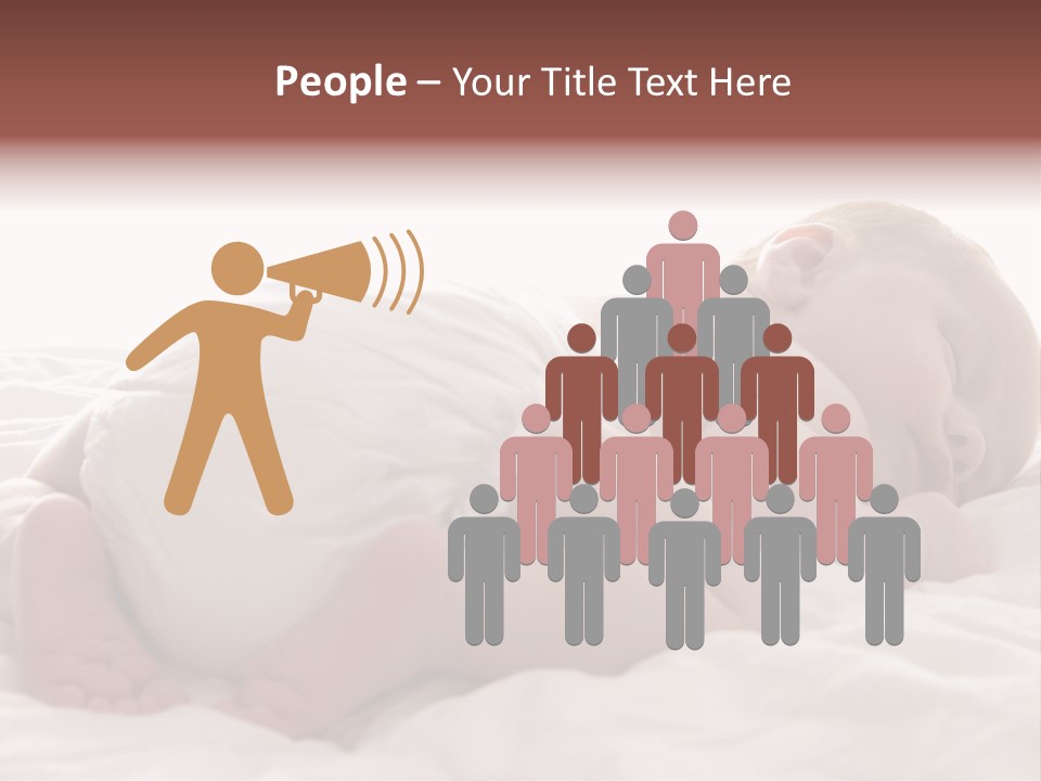 Diaper Portrait Youth PowerPoint Template