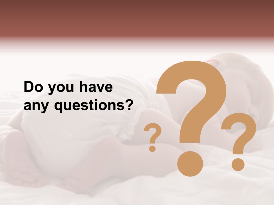 Diaper Portrait Youth PowerPoint Template