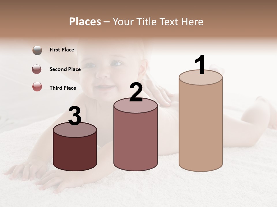 Young Baby Massage PowerPoint Template