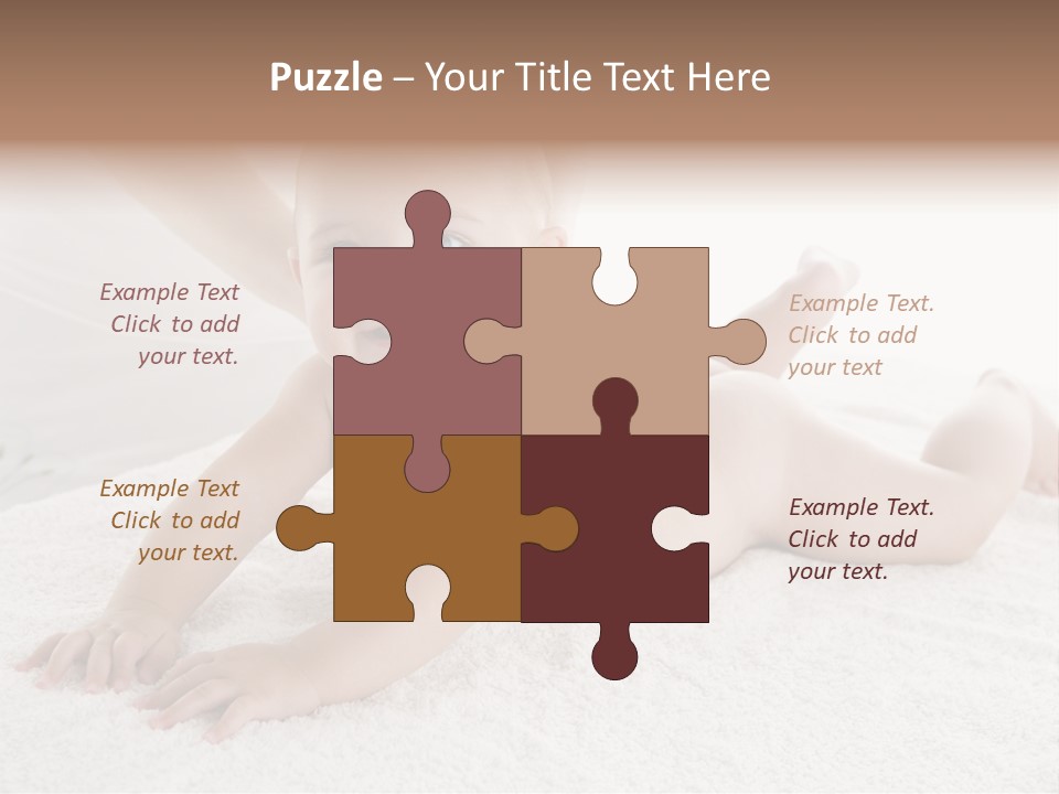 Young Baby Massage PowerPoint Template