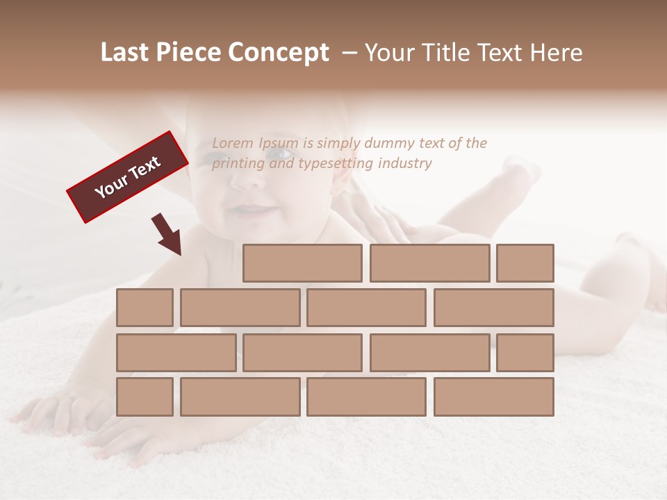 Young Baby Massage PowerPoint Template