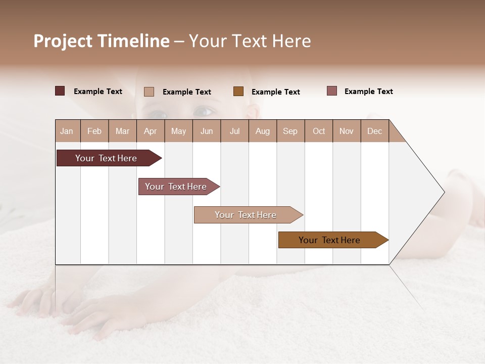 Young Baby Massage PowerPoint Template