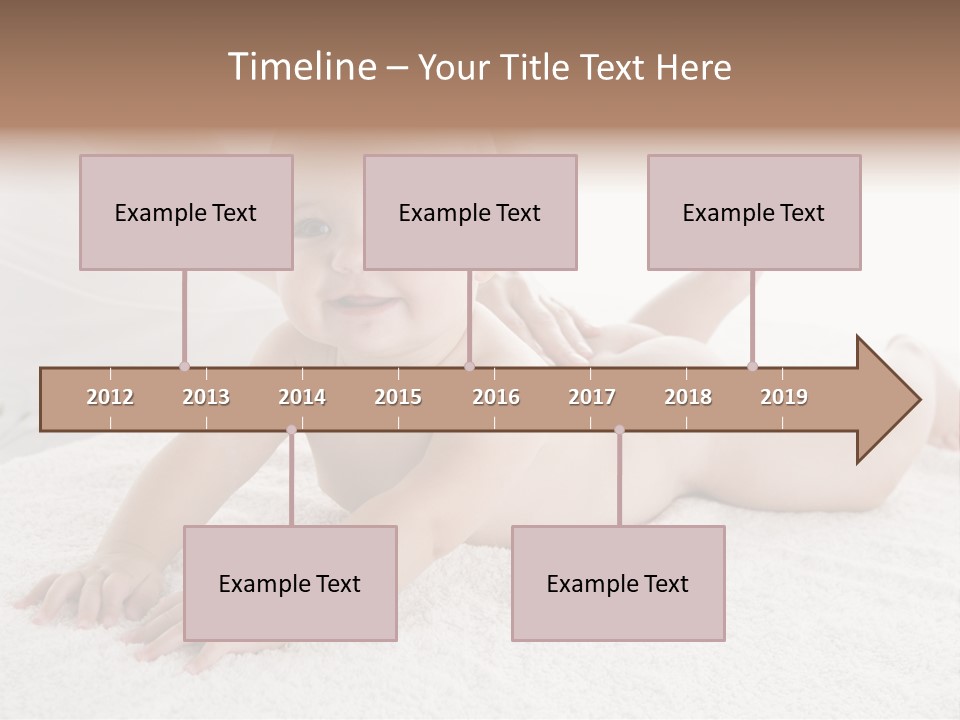 Young Baby Massage PowerPoint Template